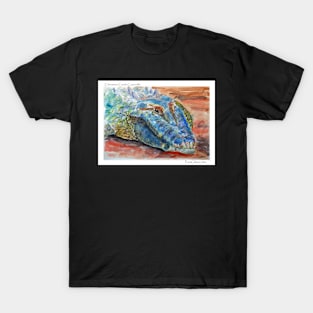 Chinaman Creek Crocodile - Watercolour - Postcard T-Shirt